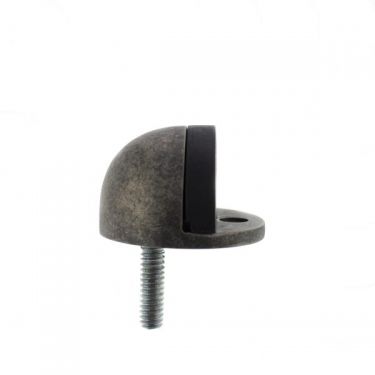 Click Here To Enlarge This Photo Of Atlantic - ADSHMPDS Half-Moon Premium Floor Mounted Door Stop - Distressed Silver