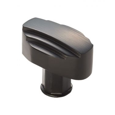 Click Here To Enlarge This Photo Of ADR501BMB - Carlisle Brass Fingertip Design Art Deco Knob 30mm Matt Black