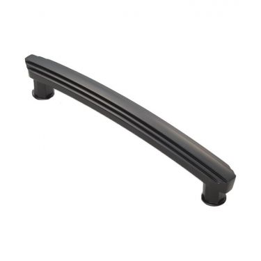 Click Here To Enlarge This Photo Of ADR502CMB - Carlisle Brass Fingertip Design Art Deco Handle (160mm c/c) 190mm Matt Black