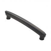 ADR502CMB - Carlisle Brass Fingertip Design Art Deco Handle (160mm c/c) 190mm Matt Black