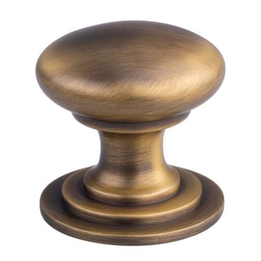 Click Here To Enlarge This Photo Of M47BAB - Carlisle Brass Fingertip Design Victorian Knob 32mm Antique Brass