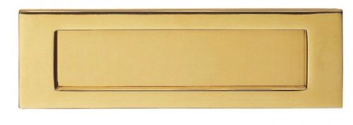Click Here To Enlarge This Photo Of M36DPVD - Carlisle Brass Victorian Letter Plate (PVD Stainless Brass) Size: 305.5x104mm - c/c: 275mm - Aperture: 249x60.5mm