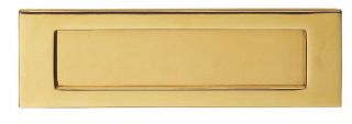 M36DPVD - Carlisle Brass Victorian Letter Plate (PVD Stainless Brass) Size: 305.5x104mm - c/c: 275mm - Aperture: 249x60.5mm