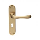 EL11SB - Carlisle Brass Manital 'Ibra' Lock Lever Handles Satin Brass