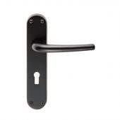 EL31MB - Carlisle Brass Manital 'Lilla' Lock Lever Handles Matt Black