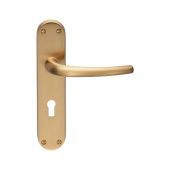 EL31SB - Carlisle Brass Manital 'Lilla' Lock Lever Handles Satin Brass