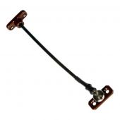 JACKLOC Perma Permanent Swivel/Stud Window Restrictor Brown