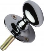 BT5-PC Heritage Brass Oval Thumbturn without Bolt Polished Chrome Finish