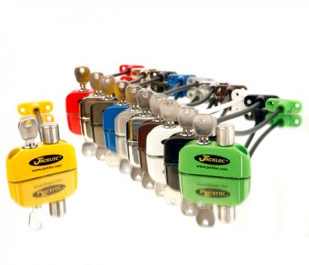 Click Here To Enlarge This Photo Of JACKLOC Pro-5 Lockable Cable Window Lock White