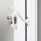 JACKLOC Pro-Twist Push & Turn Cable Window Lock White