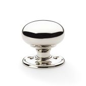 AW300-51-PN - Alexander & Wilks 'Kershaw' Classic Mushroom Door Knob 51mm dia. - Polished Nickel