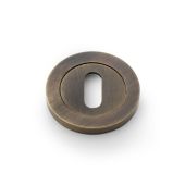 AW391AB - Alexander & Wilks Escutcheon Standard Profile on 50x6mm Rose - Antique Brass