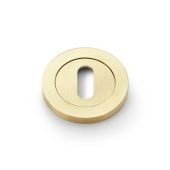 AW391SBPVD - Alexander & Wilks Escutcheon Standard Profile on 50x6mm Rose - Satin Brass PVD