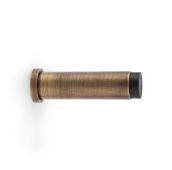 AW601-75-AB - Alexander & Wilks Projection Cylinder Doorstop Plain 75x20mm - Antique Brass