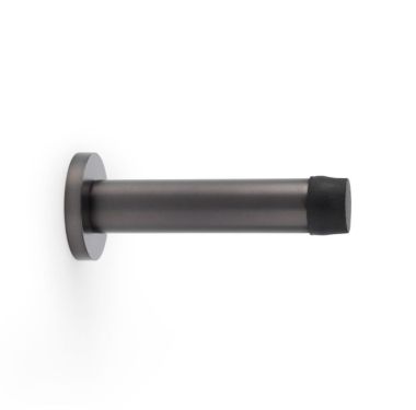 Click Here To Enlarge This Photo Of AW616DBZ - Alexander & Wilks Projection Cylinder Doorstop on Rose 80mm - Dark Bronze