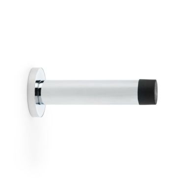 Click Here To Enlarge This Photo Of AW616PC - Alexander & Wilks Projection Cylinder Doorstop on Rose 80mm - Polished Chrome