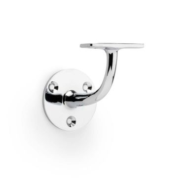 Click Here To Enlarge This Photo Of AW750PC - Alexander & Wilks Handrail Bracket (Heavy) 80mm projection - Polished Chrome