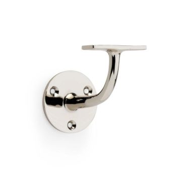 Click Here To Enlarge This Photo Of AW750PN - Alexander & Wilks Handrail Bracket (Heavy) 80mm projection - Polished Nickel