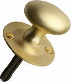 BT5-SB Heritage Brass Oval Thumbturn without Bolt Satin Brass Finish