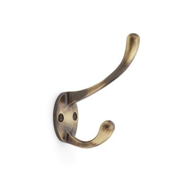 Click Here To Enlarge This Photo Of AW770AB - Alexander & Wilks Victorian Hat & Coat Hook 110mm - Antique Brass