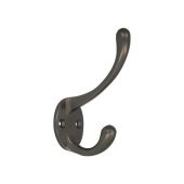 AW770DBZ - Alexander & Wilks Victorian Hat & Coat Hook 110mm - Dark Bronze
