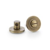 AW791AB - Alexander & Wilks Thumbturn & Release Plain on 50x6mm Rose - Antique Brass