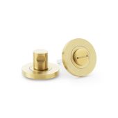 AW791SBPVD - Alexander & Wilks Thumbturn & Release Plain on 50x6mm Rose - Satin Brass PVD