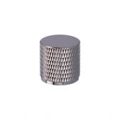 AW800-20-PN - Alexander & Wilks Brunel Diamond Knurled Cabinet Knob - Polished Nickel - 20mm