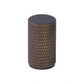 AW800-35-AB - Alexander & Wilks Brunel Diamond Knurled Cabinet Knob - Antique Brass - 35mm