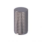 AW800-35-PN - Alexander & Wilks Brunel Diamond Knurled Cabinet Knob - Polished Nickel - 35mm