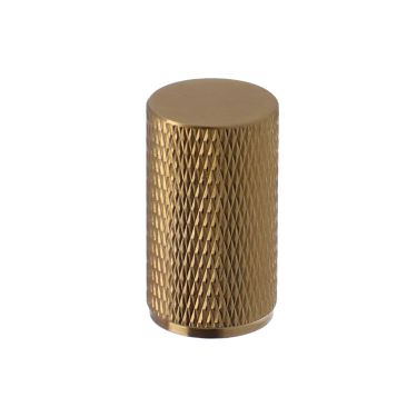 Click Here To Enlarge This Photo Of AW800-35-SBPVD - Alexander & Wilks Brunel Diamond Knurled Cabinet Knob - Satin Brass PVD - 35mm