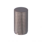 AW800-35-SN - Alexander & Wilks Brunel Diamond Knurled Cabinet Knob - Satin Nickel - 35mm