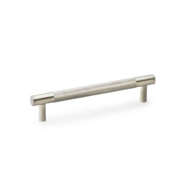 Click Here To Enlarge This Photo Of AW810-128-SN - Alexander & Wilks Brunel Diamond Knurled T-Bar Cabinet Handle - Satin Nickel - 128mm Centres