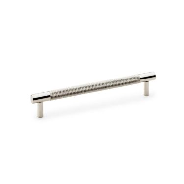 Click Here To Enlarge This Photo Of AW810-160-PN - Alexander & Wilks Brunel Diamond Knurled T-Bar Cabinet Handle - Polished Nickel - 160mm Centres