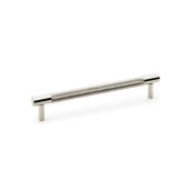 AW810-160-PN - Alexander & Wilks Brunel Diamond Knurled T-Bar Cabinet Handle - Polished Nickel - 160mm Centres