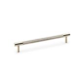 AW810-160-SN - Alexander & Wilks Brunel Diamond Knurled T-Bar Cabinet Handle - Satin Nickel - 160mm Centres