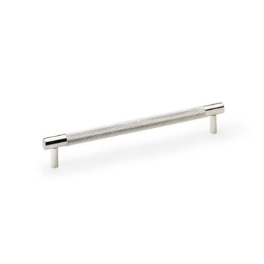 Click Here To Enlarge This Photo Of AW810-192-PN - Alexander & Wilks Brunel Diamond Knurled T-Bar Cabinet Handle - Polished Nickel - 192mm Centres