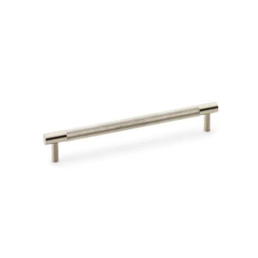 Click Here To Enlarge This Photo Of AW810-192-SN - Alexander & Wilks Brunel Diamond Knurled T-Bar Cabinet Handle - Satin Nickel - 192mm Centres