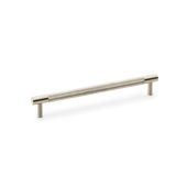 AW810-192-SN - Alexander & Wilks Brunel Diamond Knurled T-Bar Cabinet Handle - Satin Nickel - 192mm Centres