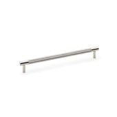 AW810-224-PN - Alexander & Wilks Brunel Diamond Knurled T-Bar Cabinet Handle - Polished Nickel - 224mm Centres