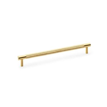 Click Here To Enlarge This Photo Of AW810-224-SBPVD - Alexander & Wilks Brunel Diamond Knurled T-Bar Cabinet Handle - Satin Brass PVD - 224mm Centres