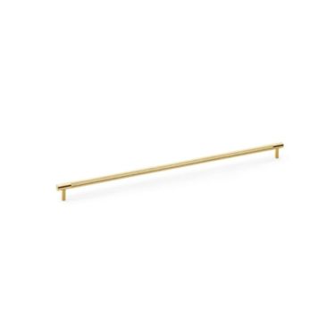 Click Here To Enlarge This Photo Of AW810-448-SBPVD - Alexander & Wilks Brunel Diamond Knurled T-Bar Cabinet Handle - Satin Brass PVD - 448mm Centres