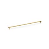 AW810-448-SBPVD - Alexander & Wilks Brunel Diamond Knurled T-Bar Cabinet Handle - Satin Brass PVD - 448mm Centres