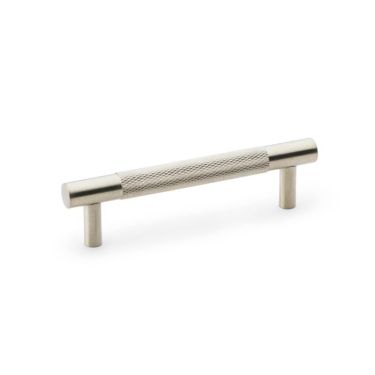 Click Here To Enlarge This Photo Of AW810-96-SN - Alexander & Wilks Brunel Diamond Knurled T-Bar Cabinet Handle - Satin Nickel - 96mm Centres