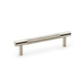 AW810-96-SN - Alexander & Wilks Brunel Diamond Knurled T-Bar Cabinet Handle - Satin Nickel - 96mm Centres