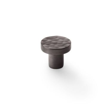 Click Here To Enlarge This Photo Of AW820-30-DBZ - Alexander & Wilks Hammered Face Round Cupboard Knob - Dark Bronze - 30mm