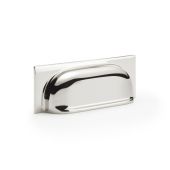 AW905PNPVD - Alexander & Wilks Quantock Cup Pull Handle - Polished Nickel PVD - 96mm c/c
