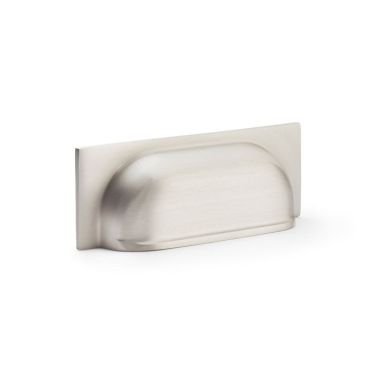 Click Here To Enlarge This Photo Of AW905SN - Alexander & Wilks Quantock Cup Pull Handle - Satin Nickel - 96mm c/c