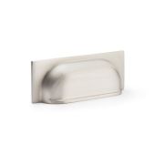AW905SN - Alexander & Wilks Quantock Cup Pull Handle - Satin Nickel - 96mm c/c
