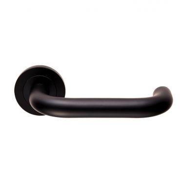 Click Here To Enlarge This Photo Of SWL1190MB - Carlisle Brass Eurospec 'Nera' Safety Lever on Round Rose (G304) Matt Black